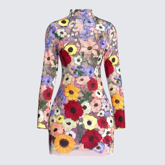 Finesse Dresses Flora Flower Mini Dress Poshmark